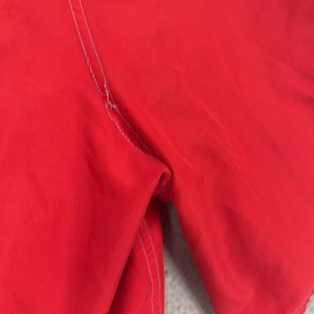 Speedo Swim Trunks Mens 42 Red Colorblock Waterproof Pocket Mesh Lined Shorts 3X
